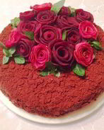 Наполеон с горьким шоколадом, кофе и миндальной пастой