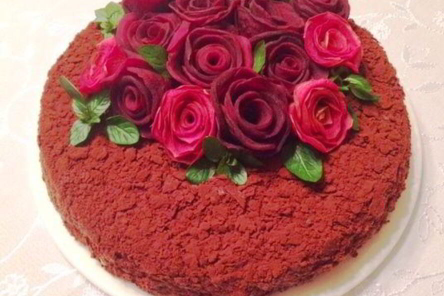 Рецепт наполеона с горьким шоколадом, кофе и миндальной пастой