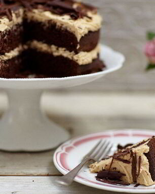 Пряный кофейно-шоколадный торт