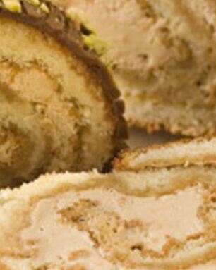 Рождественское полено с кофе