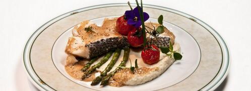 сибас в молоке с кофейным соусом капучино. Шаг 7