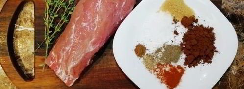 свиная вырезка в кофейной панировке с пастой. Шаг 7