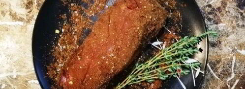 свиная вырезка в кофейной панировке с пастой. Шаг 8