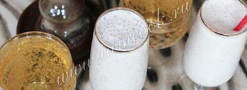 коктейль из шампанского с мороженым и ананасом. Шаг 7