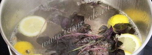 напиток лимонный с базиликом. Шаг 3