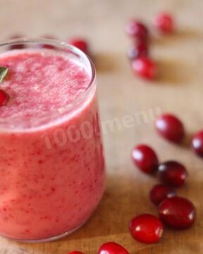Клюквенный смузи