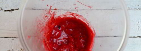 малиновый смузи с мороженым. Шаг 2