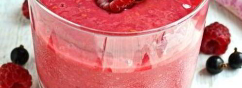 малиновый смузи с мороженым. Шаг 4