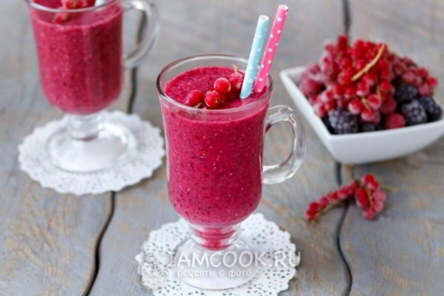 Рецепт смузей из замороженных ягод