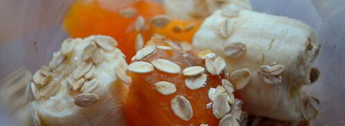 смузи с бананом и хурмой. Шаг 3