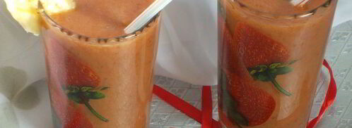 смузи с бананом и зеленым чаем. Шаг 8