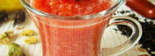 смузи с грушей, апельсином и зеленым чаем. Шаг 5