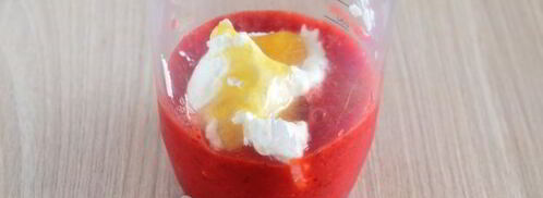 смузи с замороженной клубникой. Шаг 7