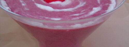 вишневый смузи с йогуртом и овсяными хлопьями. Шаг 7