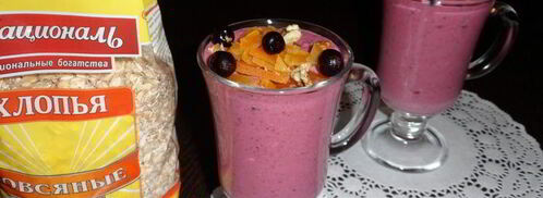 ягодный смузи с овсяными хлопьями. Шаг 5