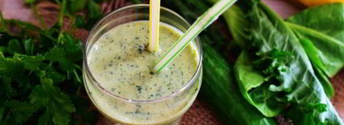 зеленый коктейль на греческом йогурте. Шаг 15