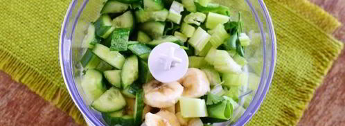 зеленый коктейль на греческом йогурте. Шаг 9