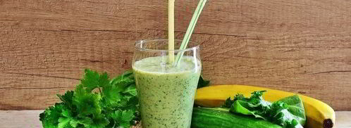 зеленый коктейль на греческом йогурте. Шаг 14