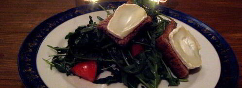французский салат с козьим сыром на тостах. Шаг 6
