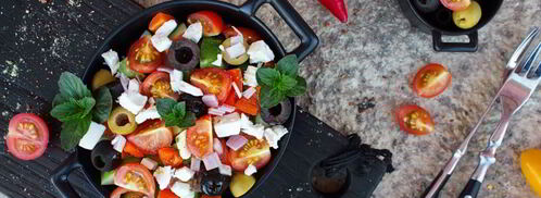 греческий салат с брынзой. Шаг 7