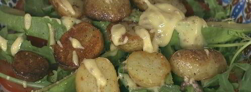 картофельный салат с авокадо и домашним майонезом. Шаг 9