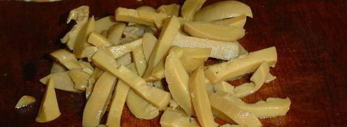 картофельный салат с грибами и клюквой. Шаг 2