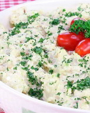 Картофельный салат с индийскими специями