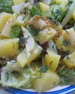 Картофельный салат с кукурузой