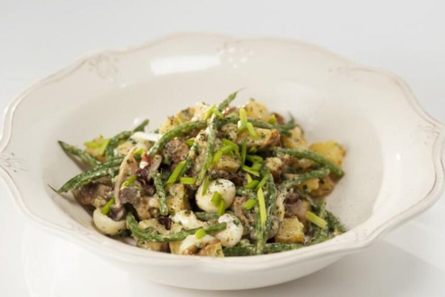 Рецепт картофельного салата с лимонно-горчичной заправкой