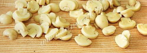 картофельный салат с маринованными грибами. Шаг 6