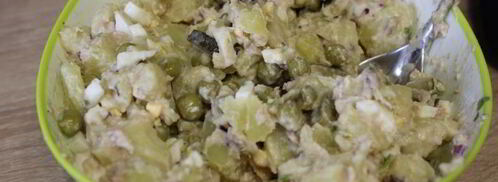 картофельный салат с тунцовым соусом. Шаг 4