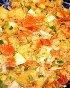 Картофельный салат с ямсом