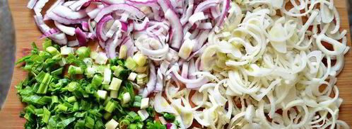 салат из картофеля и черемши. Шаг 3