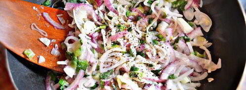 салат из картофеля и черемши. Шаг 4