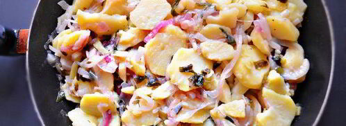 салат из картофеля и черемши. Шаг 6