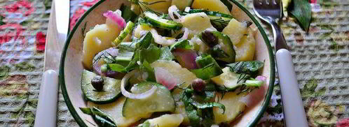 салат из картофеля и черемши. Шаг 7