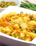 Салат из картофеля с морковью по-корейски
