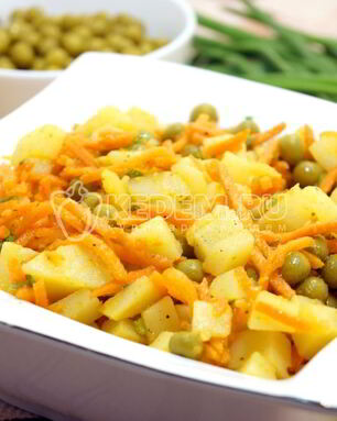 Салат из картофеля с морковью по-корейски