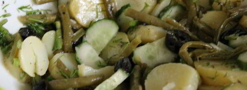 салат из молодого картофеля со стручковой фасолью. Шаг 5