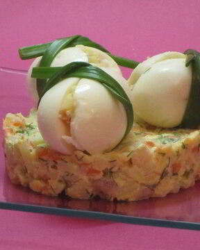 Салат картофельный с сельдью