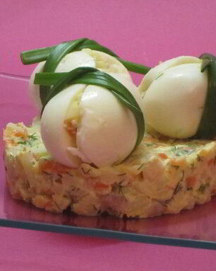 Салат картофельный с сельдью