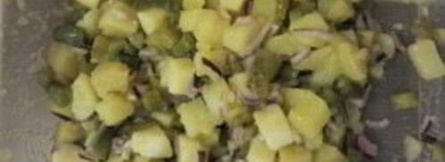 салат с картошкой и солеными огурцами. Шаг 5