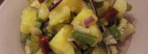 салат с картошкой и солеными огурцами. Шаг 6