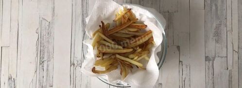 салат с жареной картошкой. Шаг 2