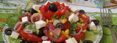 критский салат. Шаг 4