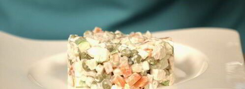 диетический slim оливье. Шаг 7