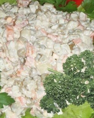 Классический салат Оливье