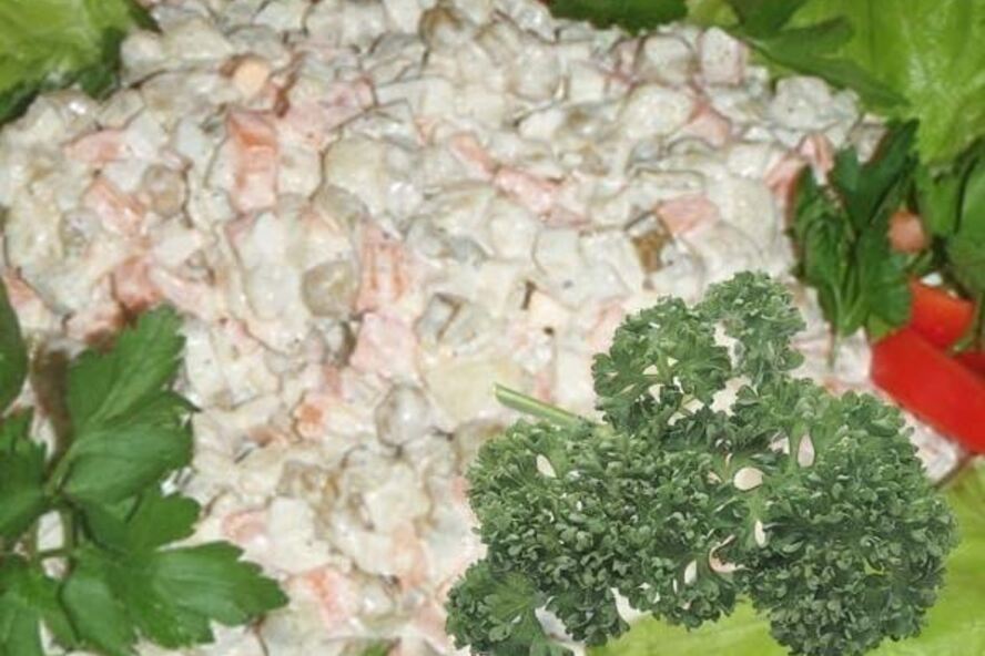 Рецепт классического салата оливье