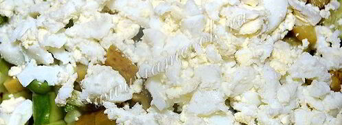 оливье с авокадо и семгой. Шаг 8