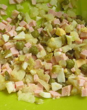 Оливье с домашним майонезом